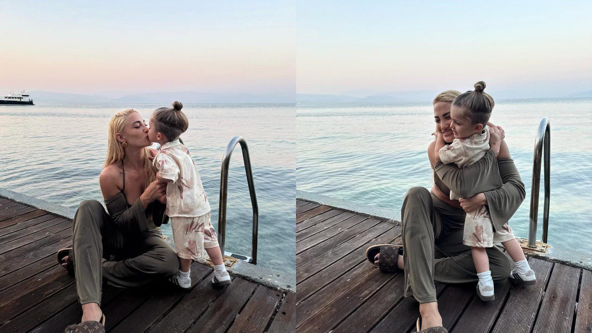 Η Ιωάννα Τούνη με τον γιο της, Πάρη