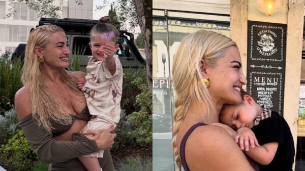 Η Ιωάννα Τούνη με τον γιο της, Πάρη