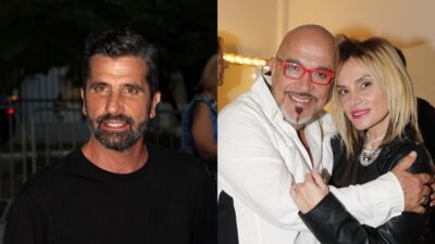 Βισκαδουράκης (Αριστερά) Ζουγανέλη με τον πατέρα της (δεξιά)