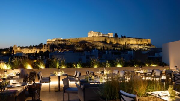 Acropolis Secret by night