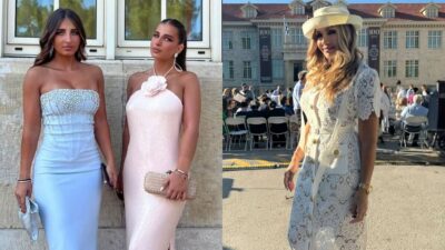 Η Ελένη Πετρουλάκη με τις κόρες της, Δωροθέα και Μίλα Ίβιτς