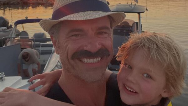 O Χρήστος Βασιλόπουλος με το γιο του