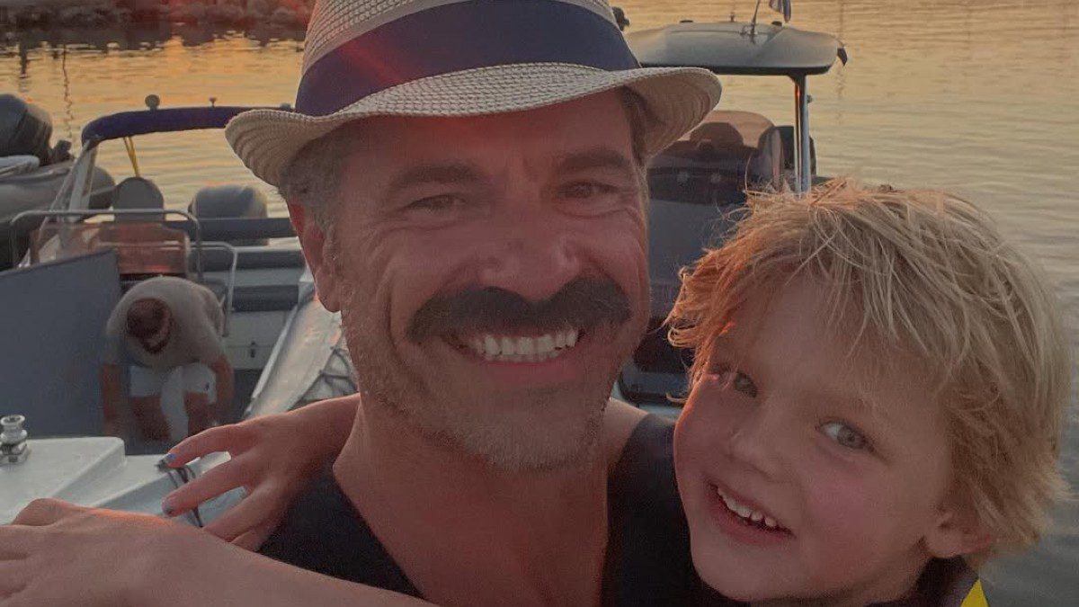 O Χρήστος Βασιλόπουλος με το γιο του