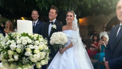 Στιγμιότυπα από τον γάμο του Χρήστου Χολίδη