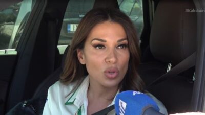 Η Ελένη Χατζίδου στην κάμερα του ΑΝΤ1