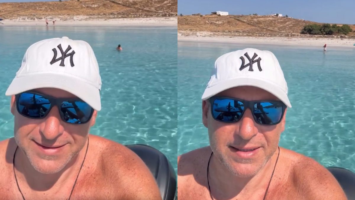 Ο Γιώργος Λιάγκας στο σκάφος του