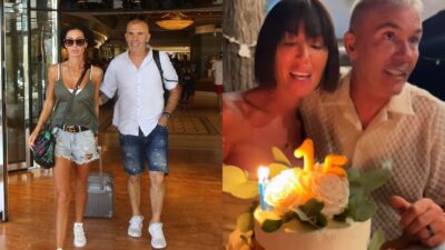 Ο Στέλιος Ρόκκος και η Λελέ Γκόφα στο πάρτι για την επέτειό τους