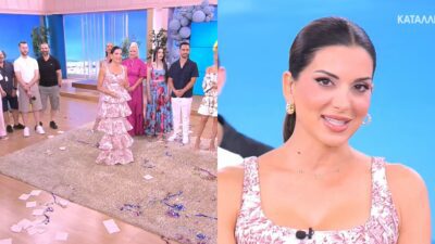 Η Σταματίνα Τσιμτσιλή στο τέλος του Happy Day