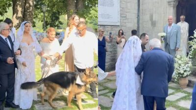 Η Ελπίδα Ιακωβίδου και ο Τζώνη Καλημέρης στον γάμο τους