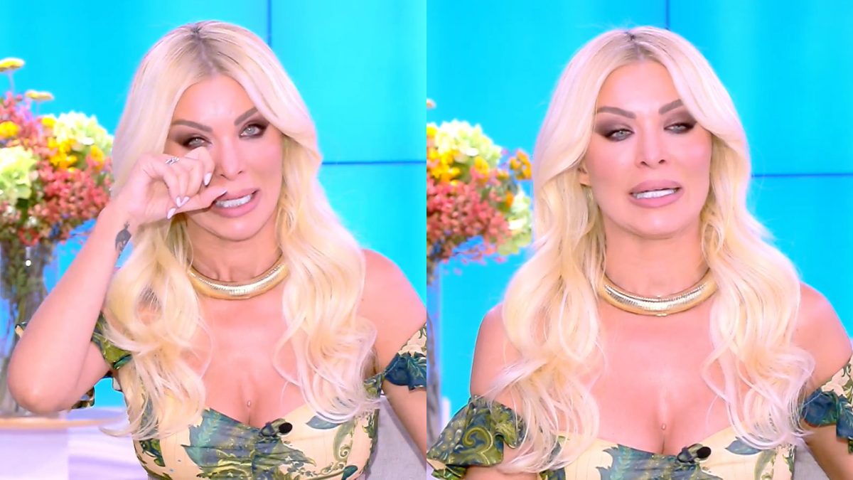 Η Κατερίνα Καινούργιου κλαίει στο πλατό του Super Κατερίνα