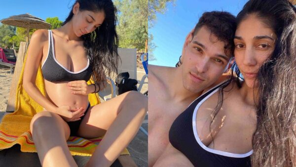 Η Παρασκευή Κερασιώτη με τον σύντροφό της στην παραλία