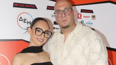 Η Klavdia μαζί με τον σύντροφό της, Oge