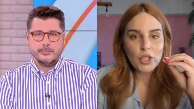 Ο Λάμπρος Κωνσταντάρας και η Εβελίνα Νικόλιζα