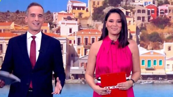 Ο Νικήτας Κορωνάκης και η Στέλλα Στυλιανού στο Κοινωνία ώρα Mega