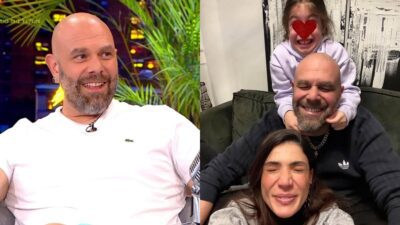 Ο Μιχάλης Κουϊνέλης και η Ήβη Αδάμου με την κόρη τους