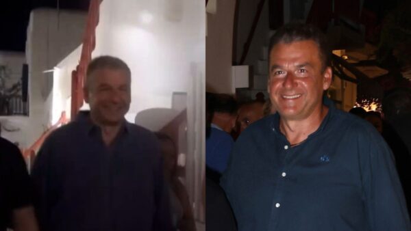 Ο Γιώργος Λιάγκας στη Μύκονο