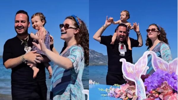 Ο Μαυρίκιος Μαυρικίου με την Ιλάειρα Ζήση και την κόρη τους