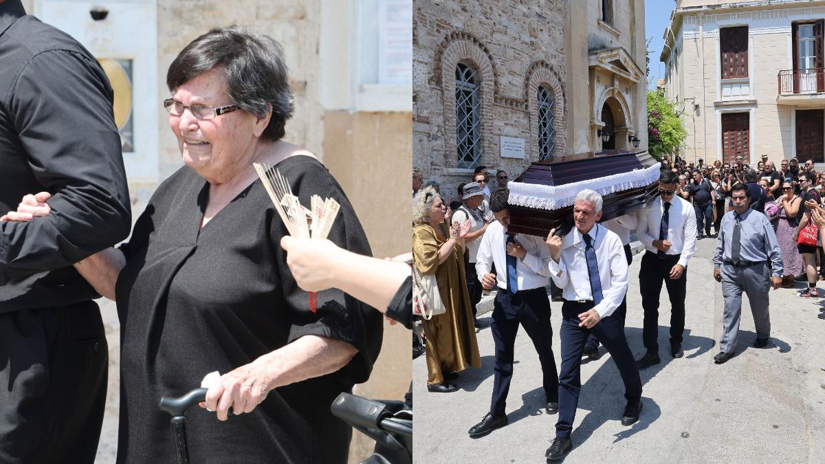 Η μητέρα του Γεράσιμυο Μιχελή στην κηδεία του