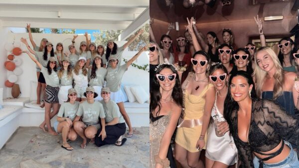 Η Χριστίνα Μπόμπα στο bachelorette φίλης της