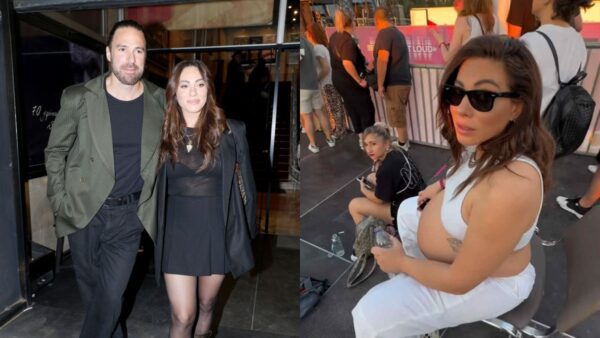 Η Ευρυδίκη Βαλαβάνη με την Γρηγόρη Μόργκαν στη συναυλία των Green Day