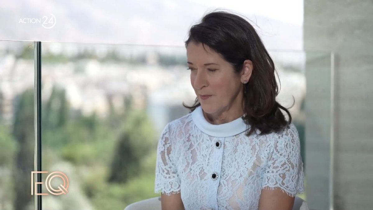 Η Βικτόρια Χίσλοπ στην κάμερα του EQ