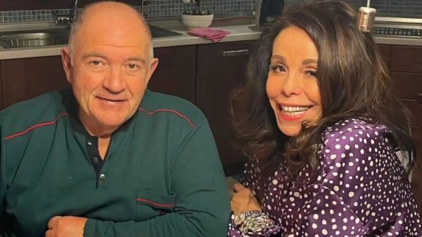 Η Βούλα Πατουλίδου και ο σύζυγός της