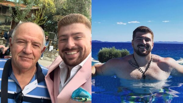 Ο Δημήτρης Ζαρζαβατσίδης με τον γιο του