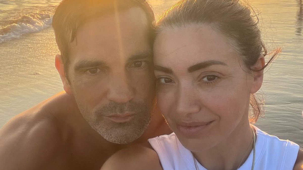 Η Όλγα Φαρμάκη με τον Σταύρο Μαντόπουλο