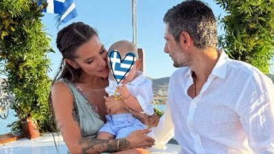 Η Εριέττα Κούρκουλου βάφτισε το γιο της