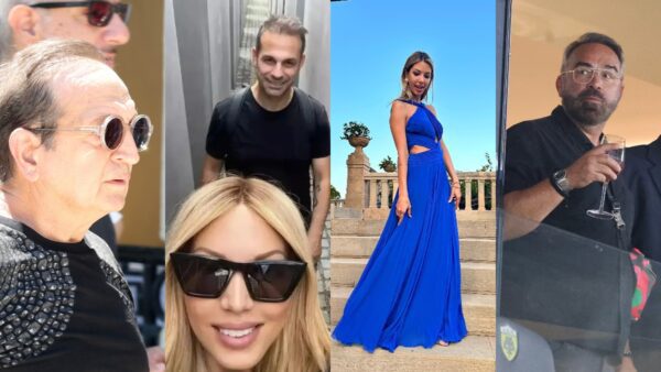 Ο Σπύρος Μπιμπίλας, η Αλεξάνδρα Νικολαΐδου και ο Ντέμης και ο Γρηγόρης Γκουντάρας