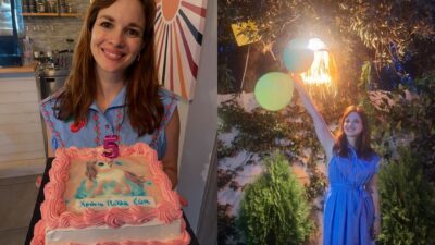 Η Ευγενία Δημητροπούλου στο πάρτι γενεθλίων της κόρης της