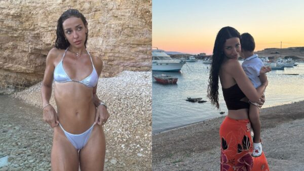 Η Ελένη Φουρέιρα με τον γιος της στις διακοπές τους