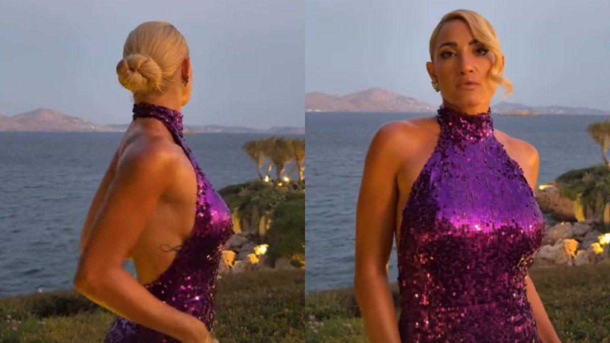 Η Ιωάννα Τούνη στον γάμο του Fy και της Αλεξίας Κεφαλά