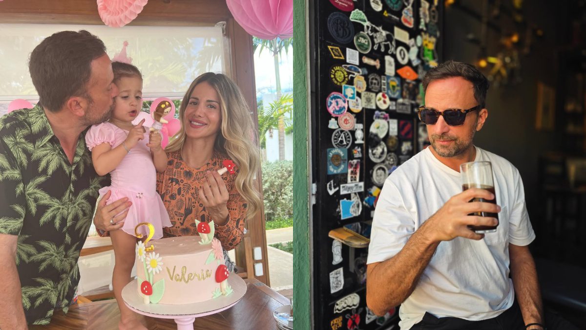 Ο Γιώργος Λιανός, η Κωνσταντίνα Καραλέξη και η κόρη τους