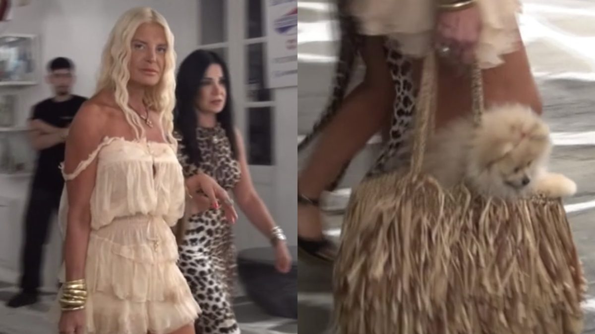 Η Μαρίνα Σταυράκη στη Μύκονο