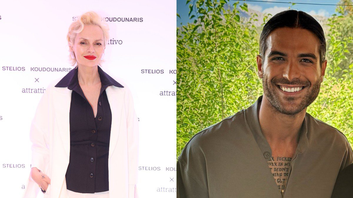 Η Έλενα Χριστοπούλου με τον Άρη Μουγκοπέτρο