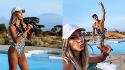 Η Αθηνά Οικονομάκου και ο Μπρούνο Τσερέλα στην Αφρική