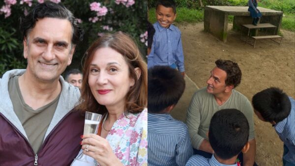 Ο Νίκος Ψαρράς και η Έλενα Καρακούλη