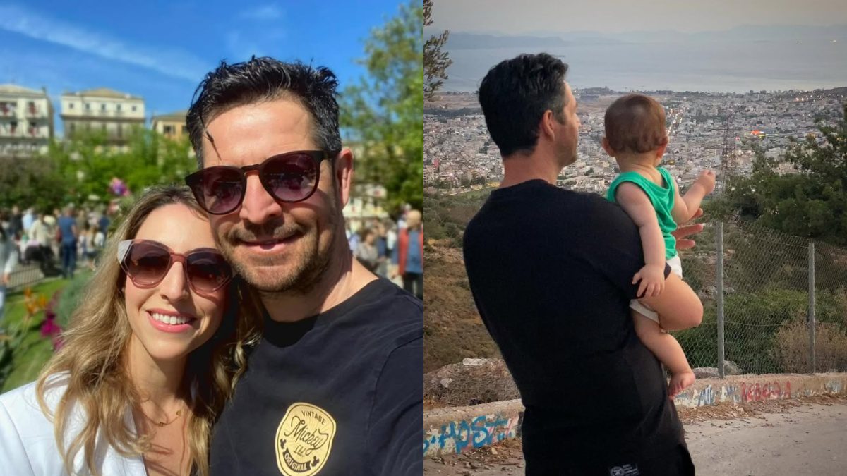 Ο Απόστολος Ρουβάς, η Φανή Γιαβρίδου και ο γιος τους