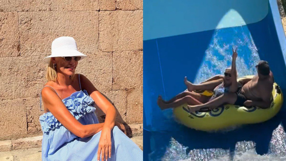 Η Σάσα Σταμάτη με τον αδελφό της