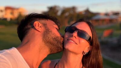 Ο Ανδρέας Γεωργίου με τη Σιμώνη Χριστοδούλου