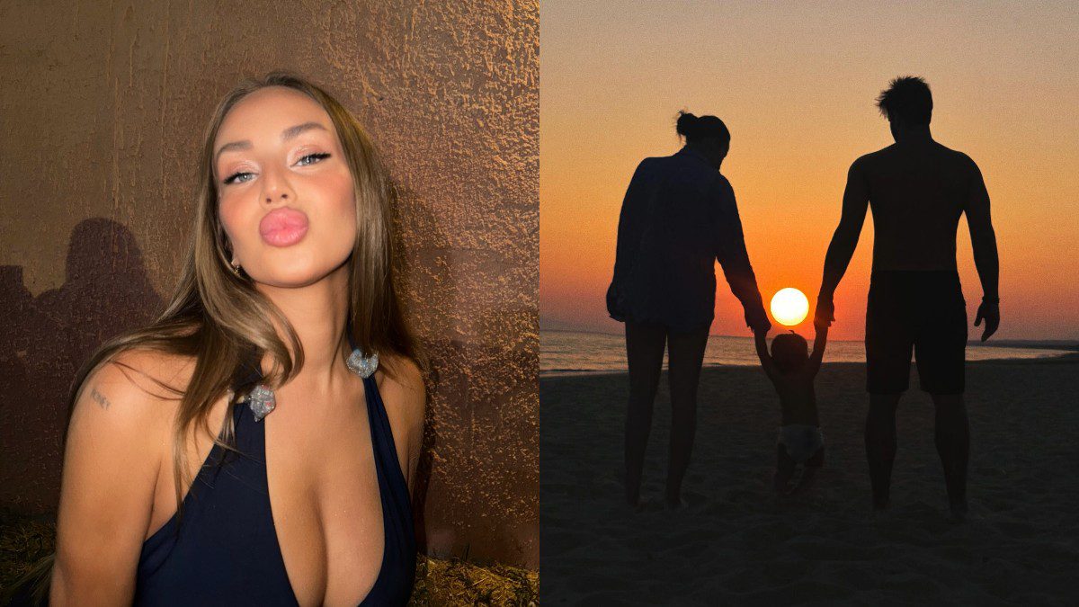 Η Ανδρομάχη με τον Γιώργο Λιβάνη και τον γιο τους