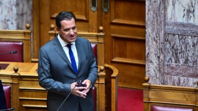 Ο Άδωνις Γεωργιάδης στη Βουλή