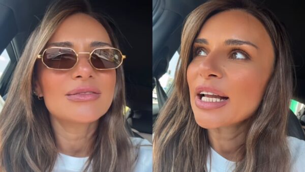 Η Ελένη Τσολάκη στο αυτοκίνητό της