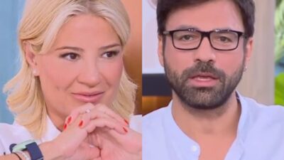 Η Φαίη Σκορδά και ο Ανδρέας Γεωργίου στο Buongiorno