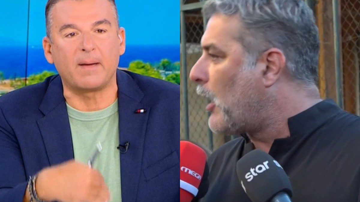 Ο Γιώργος Λιάγκας και ο Βασίλης Μπισμπίκης