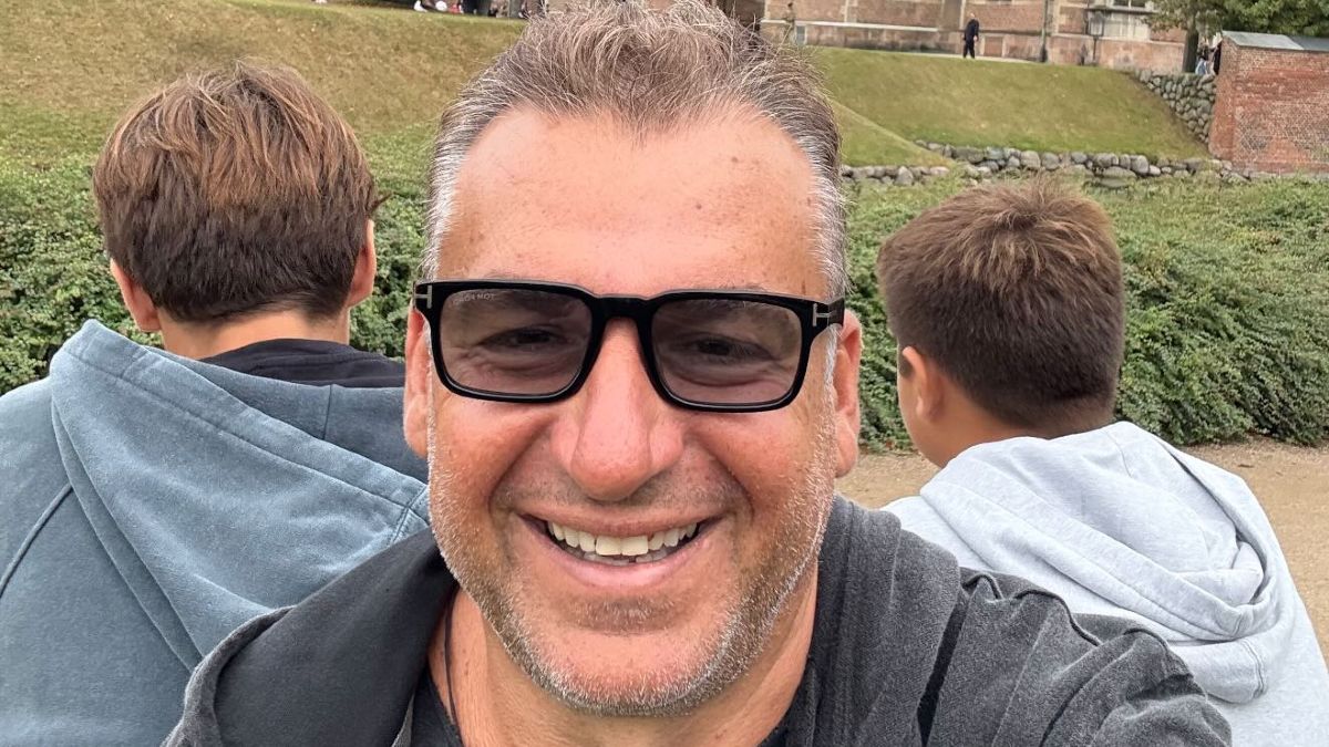 Ο Γιώργος Λιάγκας με τους γιους του στην Κοπεγχάγη