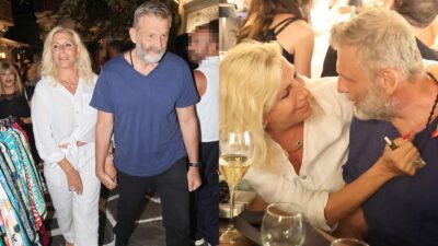 Ο Απόστολος Γκλέτσος και η Ιζαμπέλα Αρβανίτη στη Μύκονο
