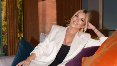 Η Κατερίνα Καινούργιου στο πλατό