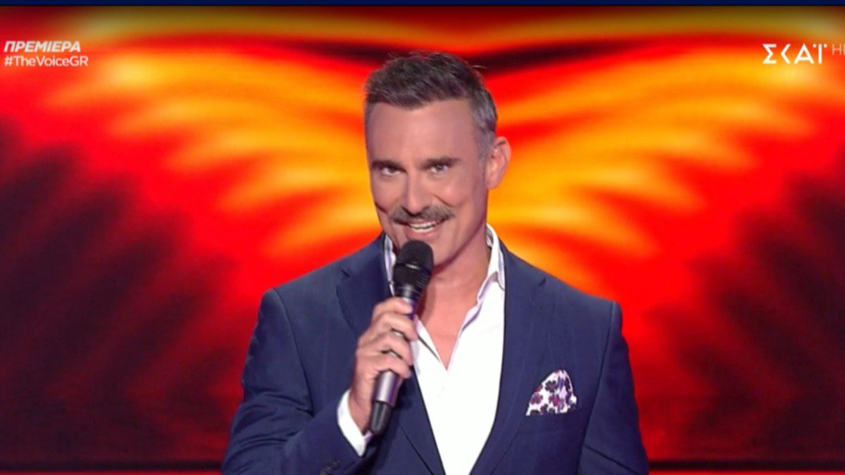 Ο Γιώργος Καπουτζιδης στην πρεμιέρα του Voice